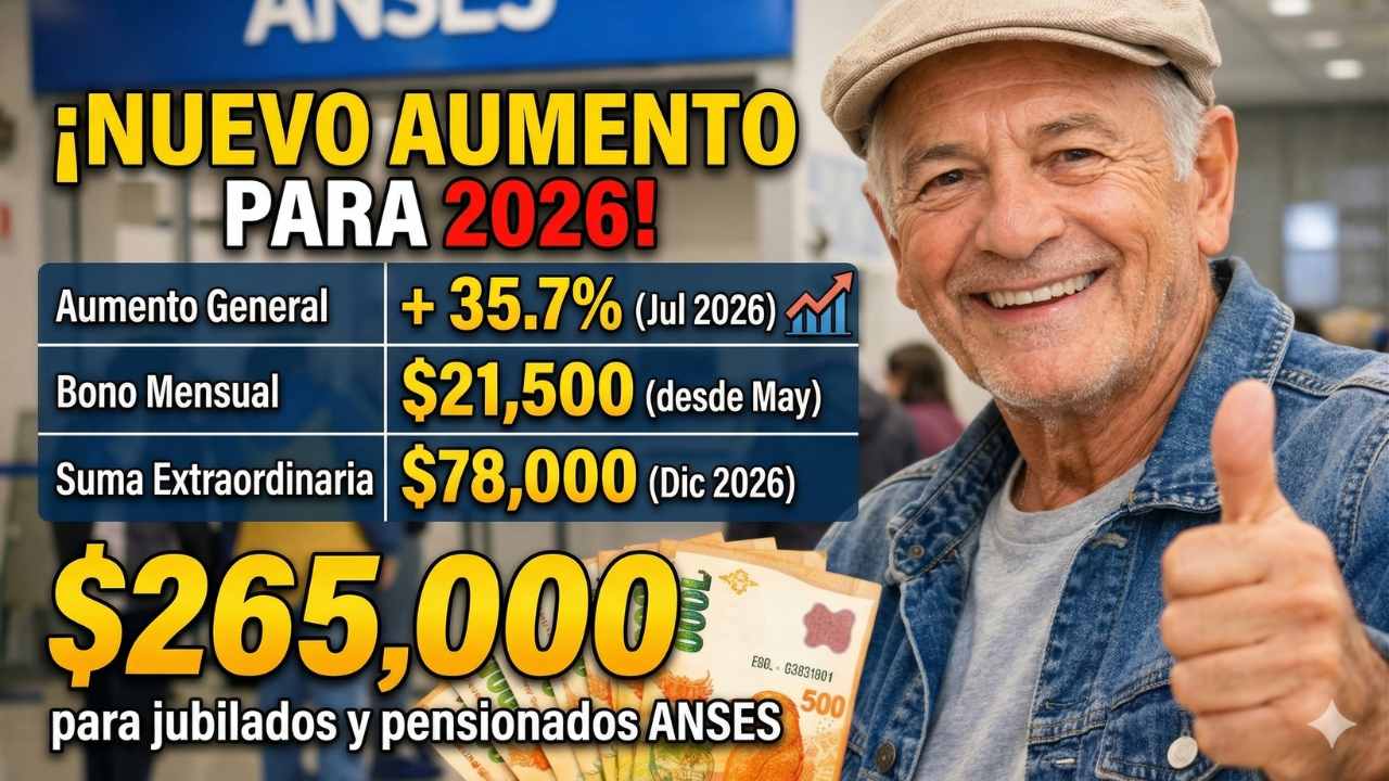 Subida para Pensionados España 2026 Revelado